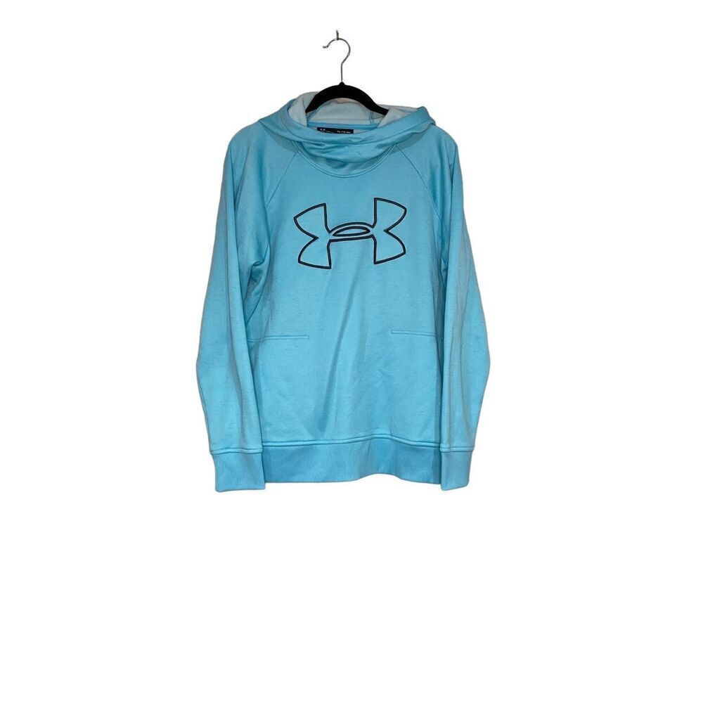 Women’s Aqua Blue Under Armour Hoodie with Two Front Pockets